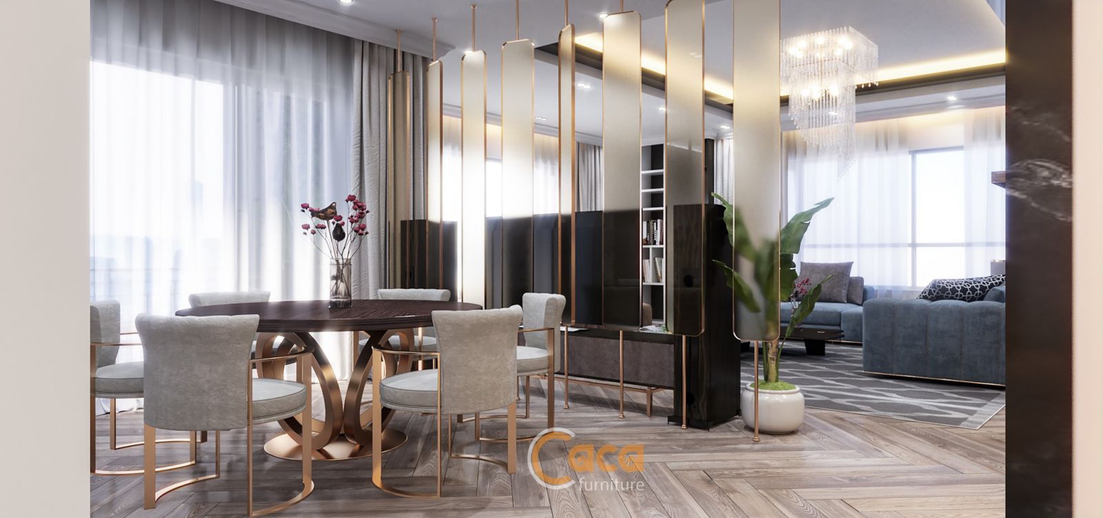 Thiết kế nội thất phòng khách cho chung cư